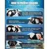 Aegend Swim Goggles with Nose Cover for Adults, Tempered Glass