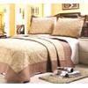 Home Sense Via Napoli 3pcs Embroidery Microfiber Quilt Set