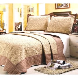 Home Sense Via Napoli 3pcs Embroidery Microfiber Quilt Set