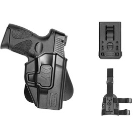 Tactical Scorpion Gear Slimline Modular Level II Retention LH Paddle Holster: fits Glock 43X, 43