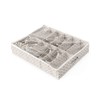 Compactor Underbed Shoe Storage Bag, Anti-Dust, Madison Range, Taupe/White, Polypropylene