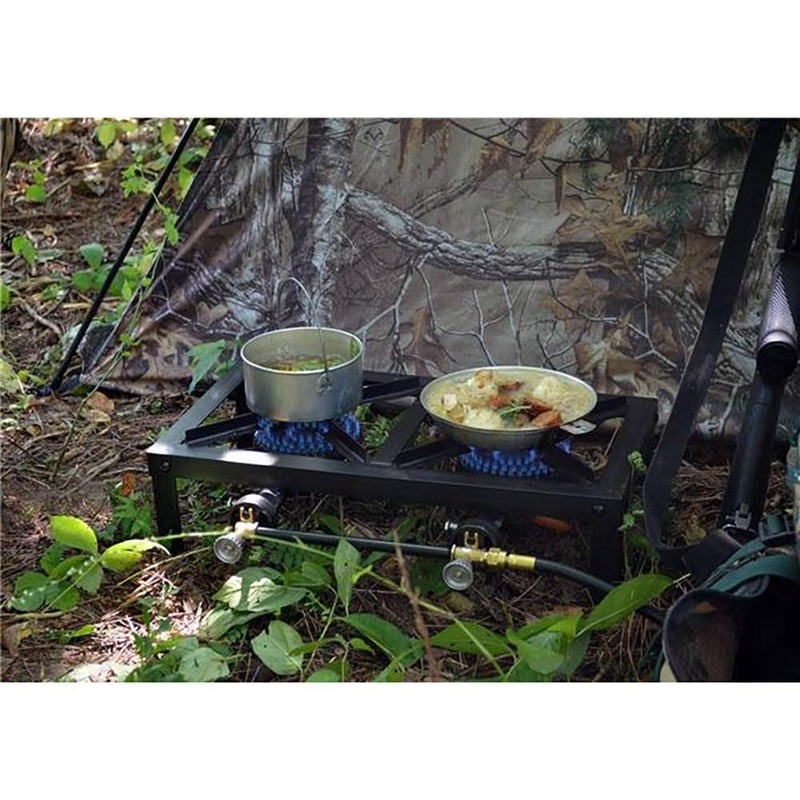 Basecamp F235830 2 Burner Angle Iron Stove, Multi