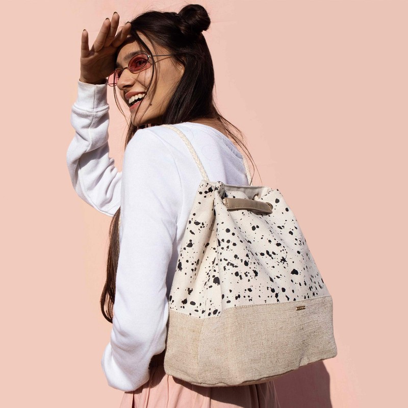Ecoright Canvas Rucksack Damen Groß Wandelbar reisetasche damen Anti Diebstahl