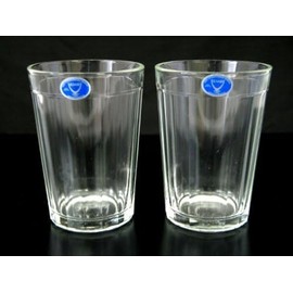 Russian Vintage Granyoniy Hot Tea Glass, 7 oz, for Metal Holder Podstakannik, Set of 2