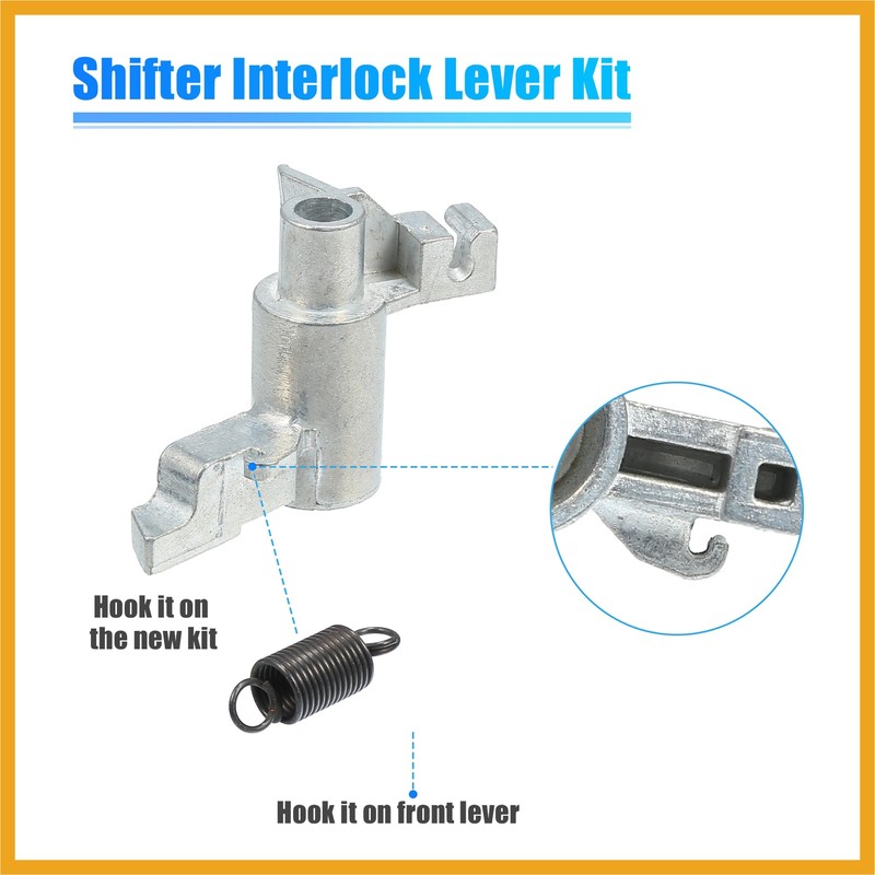 Partuto No.4578087AA/68091341AA Transmission Shifter Shift Interlock Latch Kit for Dodge