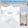 Baquler 1 Pcs Exhaust Bathroom Fan Cover 9.6 x 9.6''