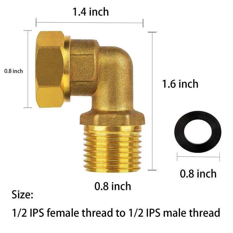 APLWY Water Line Adapter 1/2 IPS Female to 1/2 IPS