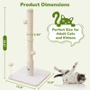 Woochpet Cat Scratching Posts 33" for Adults Cats, Cat Scratcher