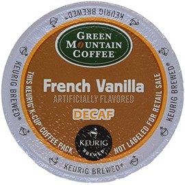Green Mountain Coffee, French Vanilla Decaf, Single-Serve Keurig K-Cup Pods, Light Roast, 48 Count (2 Boxes of 24 Pods)