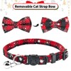 Baipesiy Cat Kitten Collars Christmas with Bow Tie and Bell,