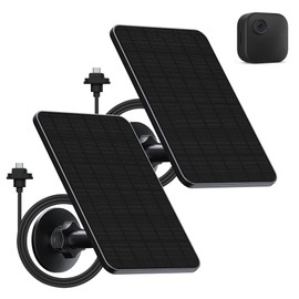 Solar Panel for Blink Camera Outdoor,Outdoor Security Camera Solar Panel Compatible with Blink Outdoor 4(4th Gen),Waterproof Rubber Plug,13ft Cable,Adjustable Mount(Camera Not Included)(2 Pack)