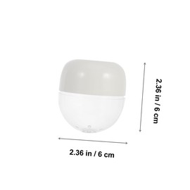 Baluue 2sets Makeup Sponge Case Travel Size Breathable and Dustproof Storage Solution for Cosmetics 3pcs*2