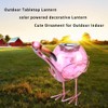 Solar Lantern Outdoor Decorative Waterproof LED Solar Lights Flamingo Tabletop