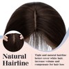 S-noilite Human Hair Toppers for Thinning Hair Women Real Hair