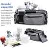 HINATAA Buggy Pram Organiser, Baby Pram Bag with 2 Drink