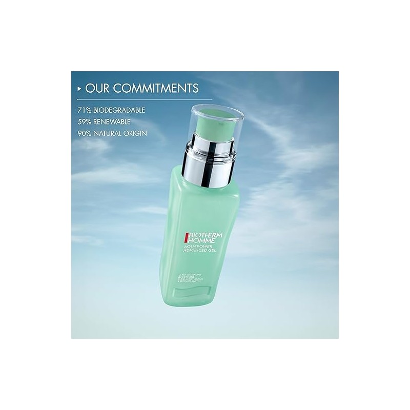 Biotherm Aquapower Advanced Gel, Men's Gel Face Moisturizer That