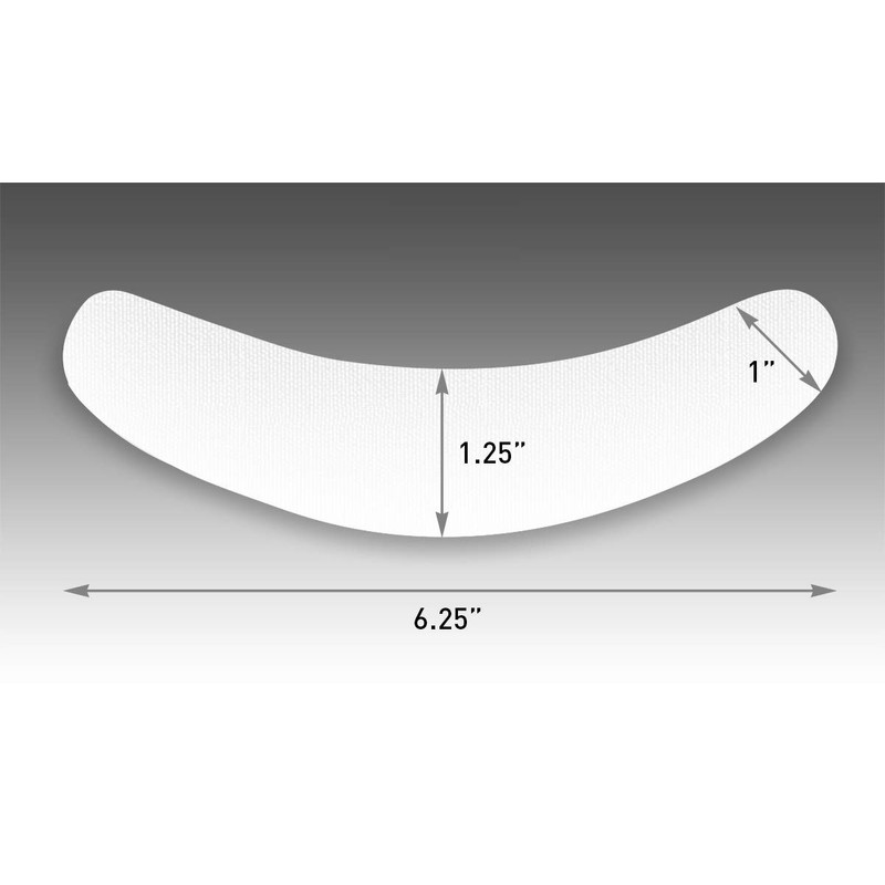 ROORUZ White Pastor Shirt Label Collar Insert 160X30X0.7MM(3Pieces)