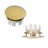 2 Pcs Bathroom Sink Overflow Cover Basin Trim Brass Insert
