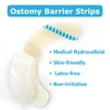 40pcs Elastic Ostomy Barrier Strips, Waterproof Sting-Free Hydrocolloid Skin Barrier