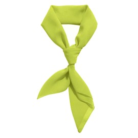 Lime Green Scarf Daphne Costume Accessories Silk Light Green Ascot Neck Scarf Neckerchief Hankerchief