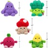 BumBumz 4.5-inch RootBumz Plush 5-Pack - Stan Mushroom, Ronnie Radish,