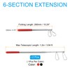 PATIKIL 3.9 Feet Telescopic Handheld Flagpoles, 2Pcs Tour Guide Flag