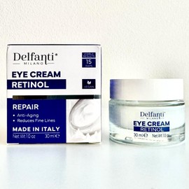 Delfanti-Milano- • CREMA REPARADORA PARA OJOS CON RETINOL • Antienvejecimiento • Reduce las líneas finas • Resultado rápido • Vegana • Fabricada en Italia