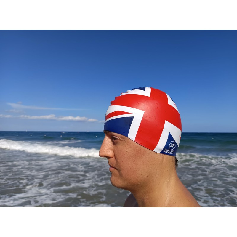 Sargoby Fitness UK Swim Cap Adult Standard-Size for Competitive or