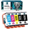 4-evergreen 5-Pack 302XL T302XL Ink Cartridge For Epson Expression Premium