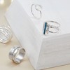 Silpada 'Double Spaced' Two Bar Ring in Sterling Silver, Size