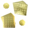 500 Pcs Embossed Gold Foil Stickers Gold Stickers with Heart