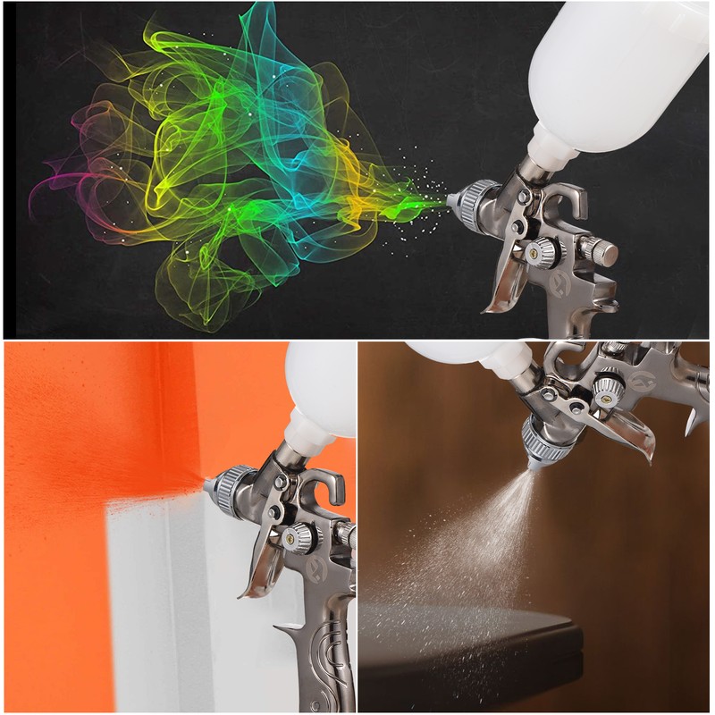 LVMP Feed Air Spray Gun Mini Paint Spraying Gun Kit