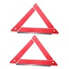 Mobestech 2pcs Foldable Reflective Triangle Kit High Visibility Roadside Safety