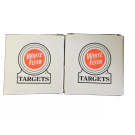 White Flyer Clay Targets Lot Of 2 Southern, Dixie, American Grand, Vandalia Ohio