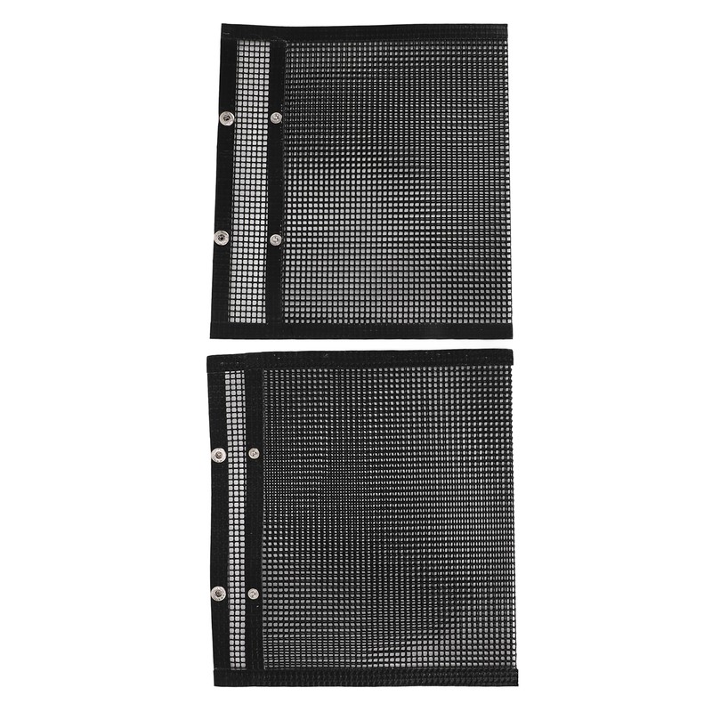 2 Pcs BBQ Mesh Grill Bags Reusable Glass Fibre Heat