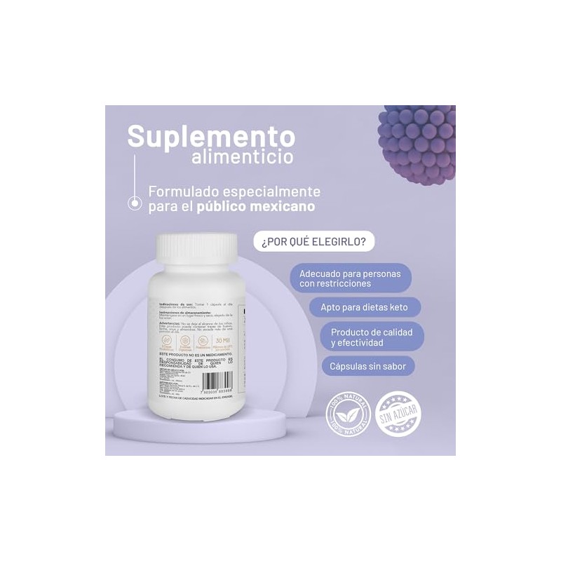 Probiótico 30 Billones Enzimas digestivas - 30 Cápsulas