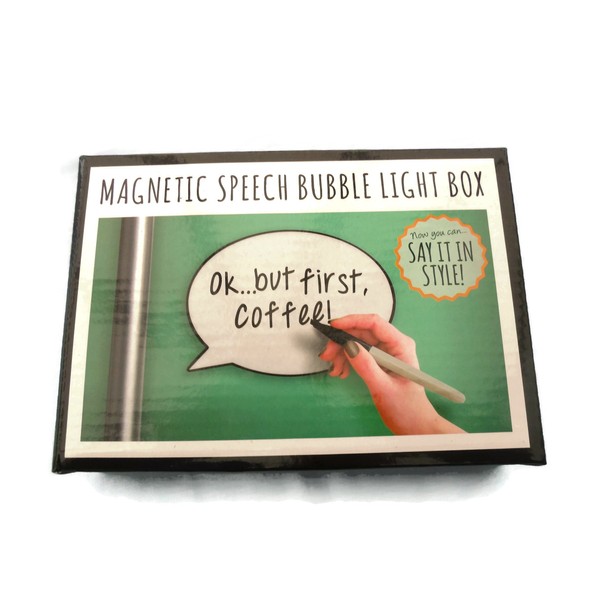 Fizz Creations Magnetic Message Board, Black & White, A6
