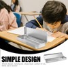 NUOBESTY Metal Pen Pencil Case Stationery Box Empty Foldable Tin
