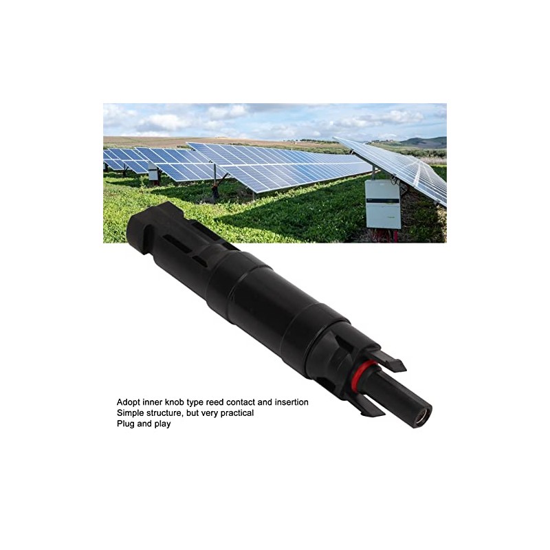 2 conectores solares, 20A IP67 resistente al agua MC4 portafusibles