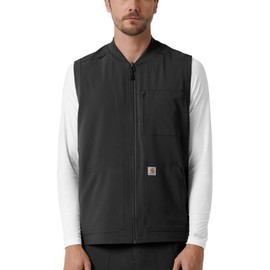 Carhartt Scrubs C86510 Men's Force® Cross-Flex Lightweight Scrub Vest XX-Large Black