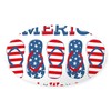CafePress Flip Flop America Sticker Oval Car Bumper Sticker(10-Pack)