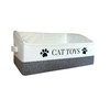 KINTNER DESIGNS Large Cat Toy Storage Bin Sturdy and Foldable
