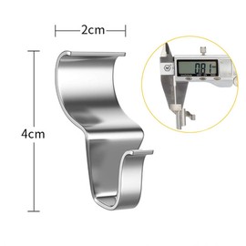 Vinyl Siding Hooks Hanger, 10 Pack Heavy Duty Siding Clips for Hanging on Patio, No-Hole Needed Stainless Steel Siding Clips to Decor Wreath Things for Horizontal Vinyl Siding