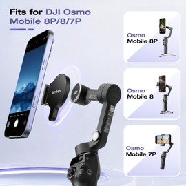Magnetic Adapter Ring Holder for DJI Osmo Mobile 8P 8 7P 7 6 SE 5 4 Smartphone Gimbal Stabilizer,Quick-Release Mount Compatible with OM 7P 8 8P Tracking Module/DJI OM Multifunctional Module