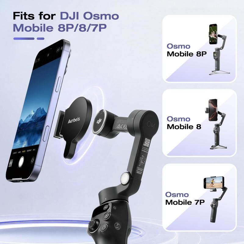 Magnetic Adapter Ring Holder for DJI Osmo Mobile 8P 8