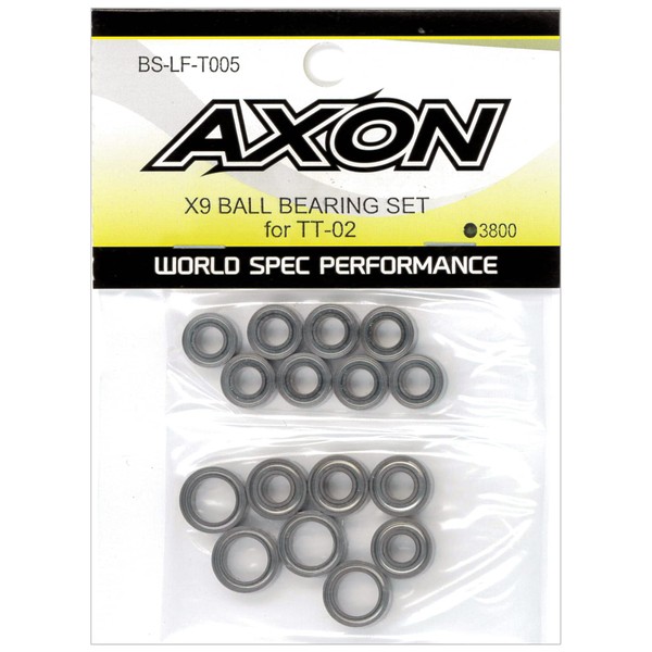 AXON X9 BALL BEARING SET for TT-02 BS-LF-T005