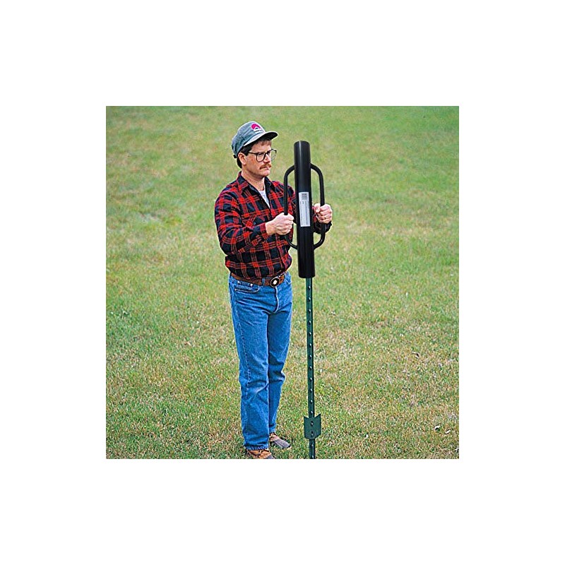 MTB Garden Black Fence Post Driver with Handle 18 LB