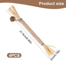 JEXOWIQ 4 pcs cat sticks, cat sticks for teeth cleaning, chew sticks set, catnip toys, catnip sticks for grinding teeth, cat dental care, for cats to bite, chew, play