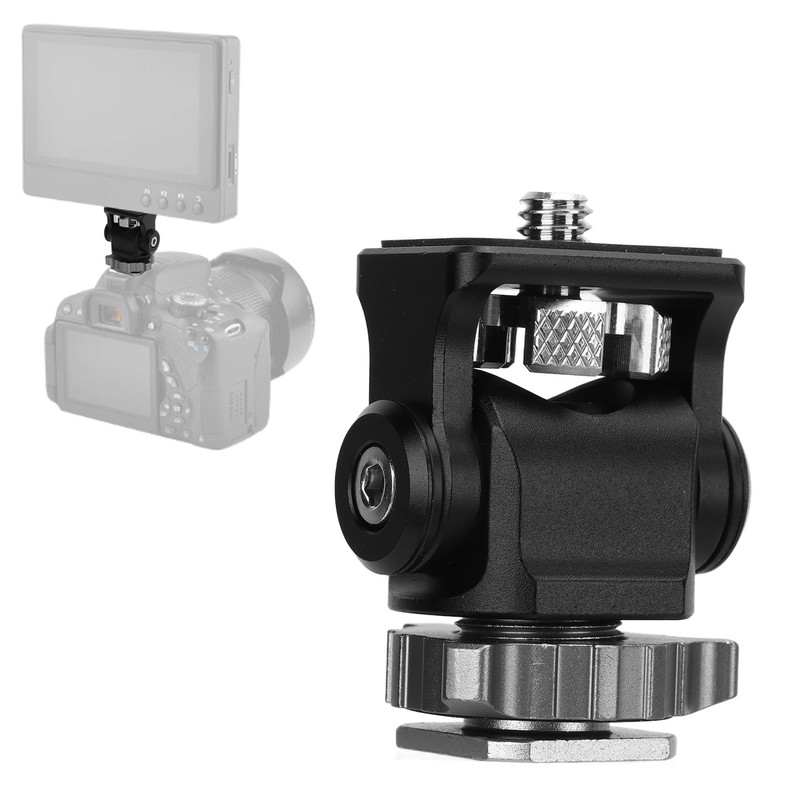 Field Monitor Swivel Mount Aluminium Alloy 1/4in Screw Interface Field