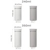 CBJAPAN Mlte Water Bottle, Gray, Dishwasher Safe, 8.5 fl oz